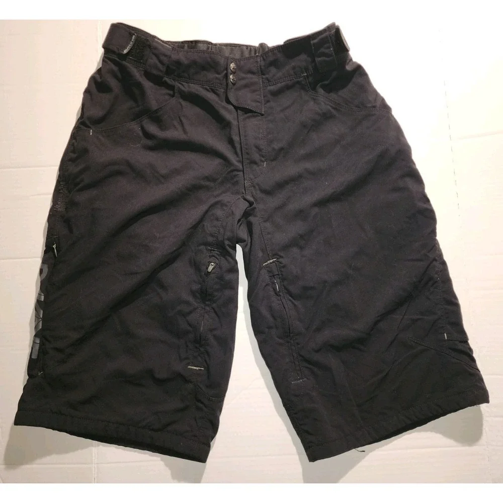 Dakine Men's Mountain Biking Shorts and Liner Black w/Light Grey Graphics Large
